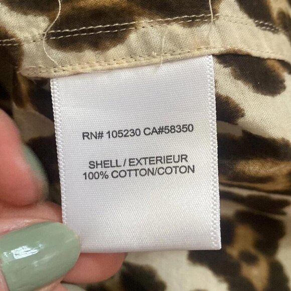 Mob Wife Tunic Dress EQUIPMENT Leopard Print Cotton Effortless French Chic - Picture 12 of 14